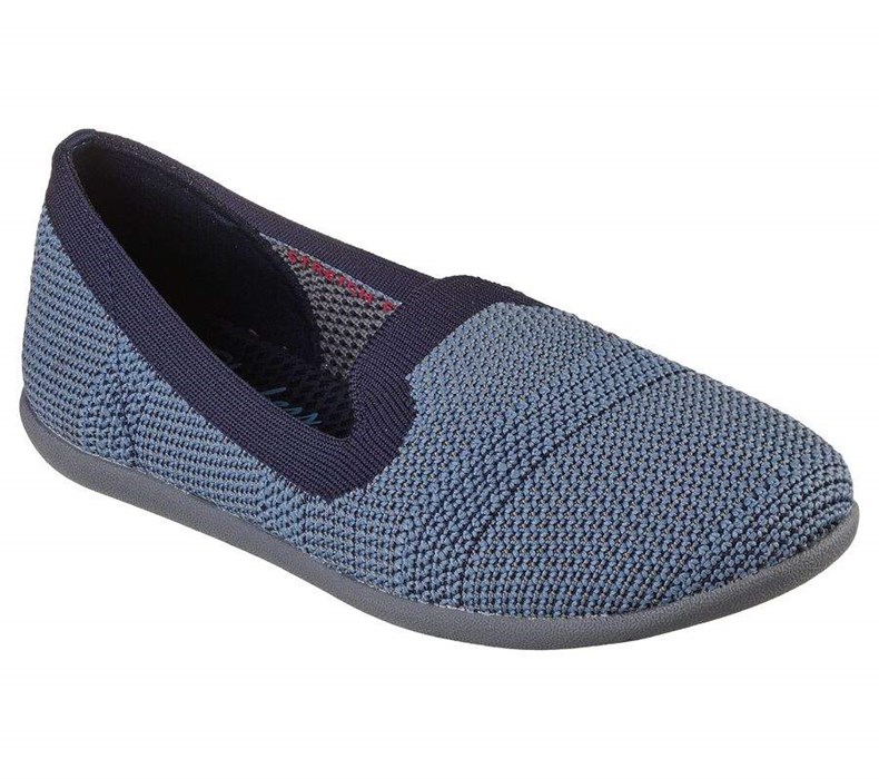 Dámské Flats Skechers Cleo Sportovní - Our Town Tmavě Blankyt Blankyt | GJSIBMO-18