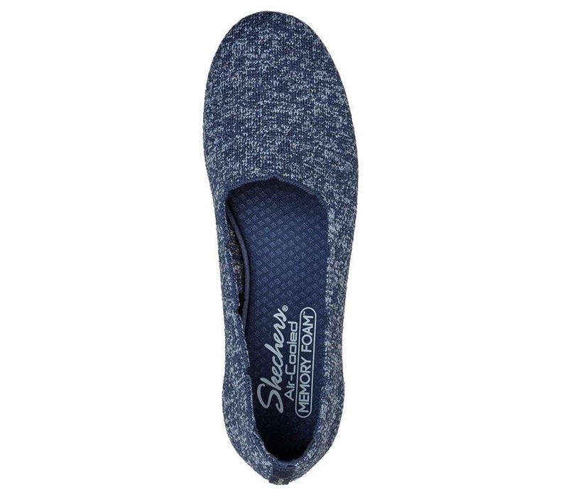 Dámské Flats Skechers Cleo Sportovní - Soo Groovy Tmavě Blankyt Blankyt | FGBWVYP-06