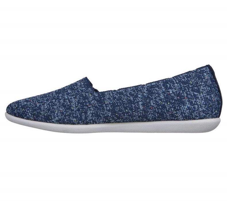 Dámské Flats Skechers Cleo Sportovní - Soo Groovy Tmavě Blankyt Blankyt | FGBWVYP-06