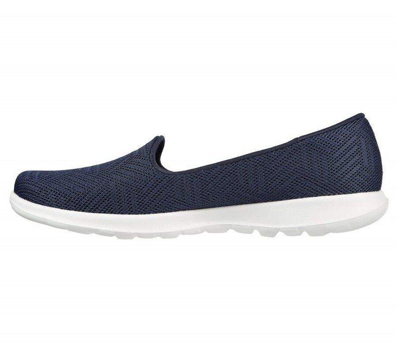 Dámské Flats Skechers GO WALK Lite - Sweet Gal Tmavě Blankyt Bílé | POCMJZU-15