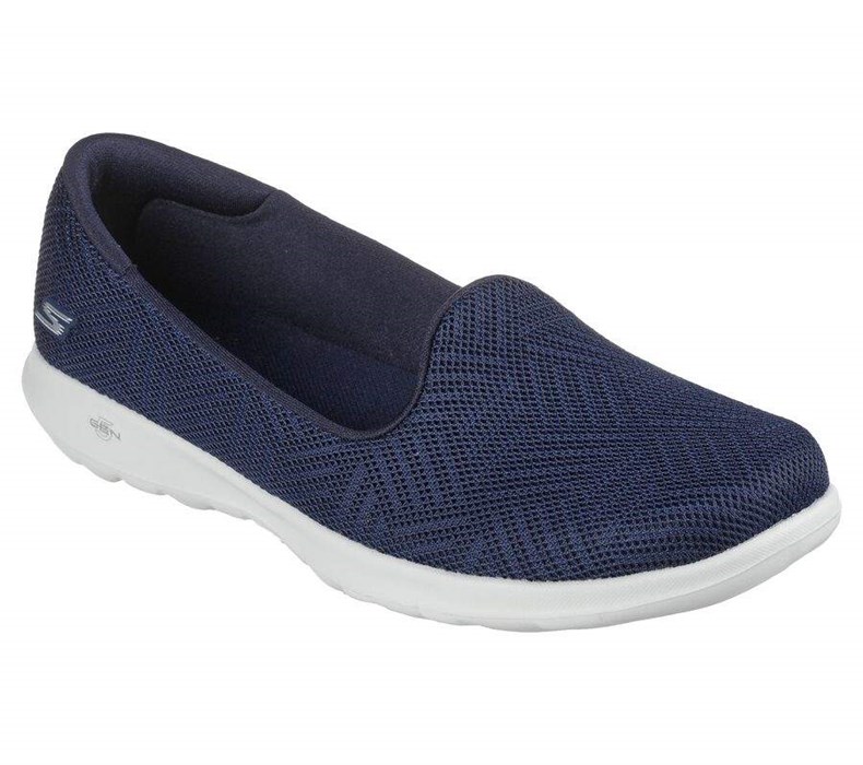 Dámské Flats Skechers GO WALK Lite - Sweet Gal Tmavě Blankyt Bílé | POCMJZU-15