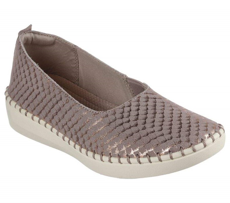 Dámské Flats Skechers Sepulveda 2.0 - Summer Sheen Šedé Hnědé | GOBMQZE-03