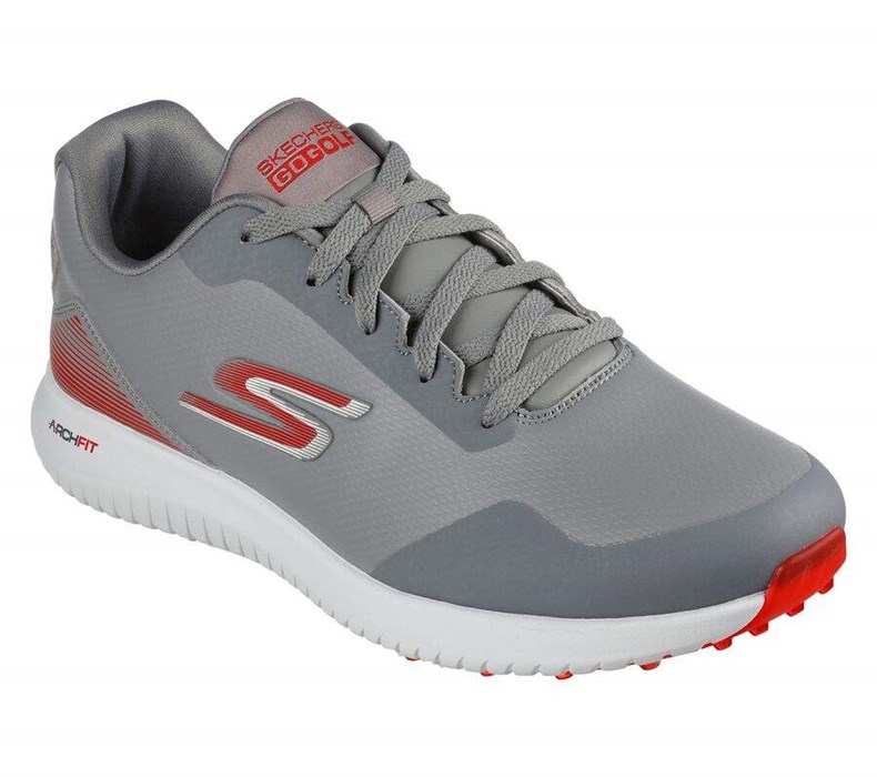 Dámské Golfové Boty Skechers Arch Fit GO GOLF Max 2 Šedé Červené | EYNDFQB-69