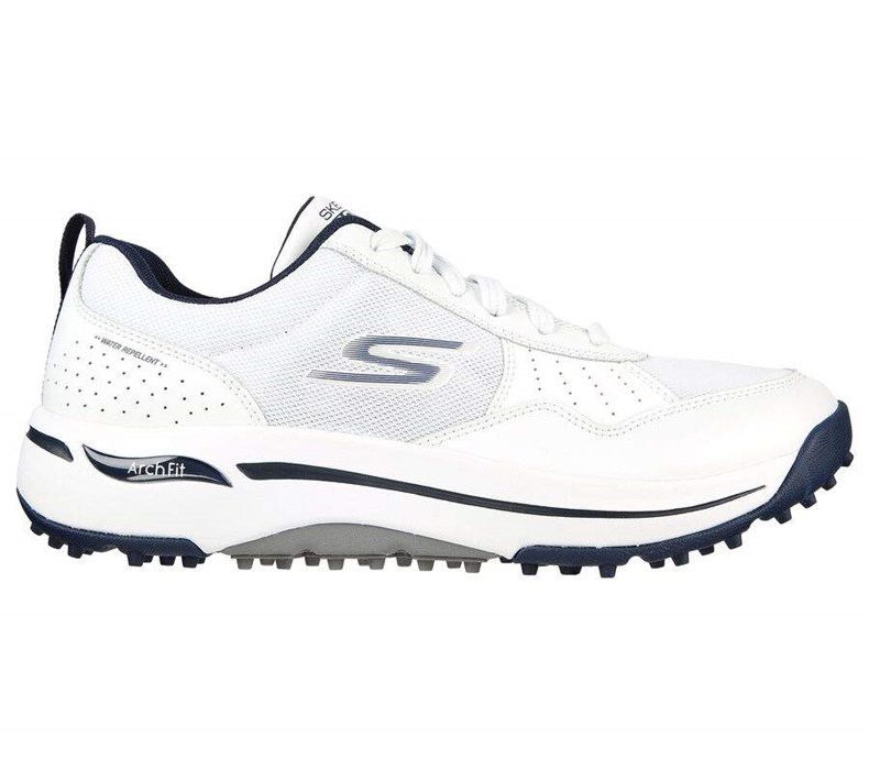 Dámské Golfové Boty Skechers GO GOLF Arch Fit - Line Up Bílé Tmavě Blankyt | NSIFHGD-20