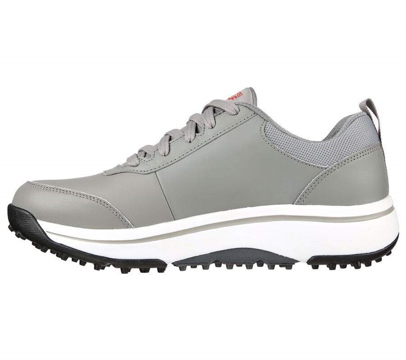 Dámské Golfové Boty Skechers GO GOLF Arch Fit - Set Up Šedé Červené | TUFOKYN-31