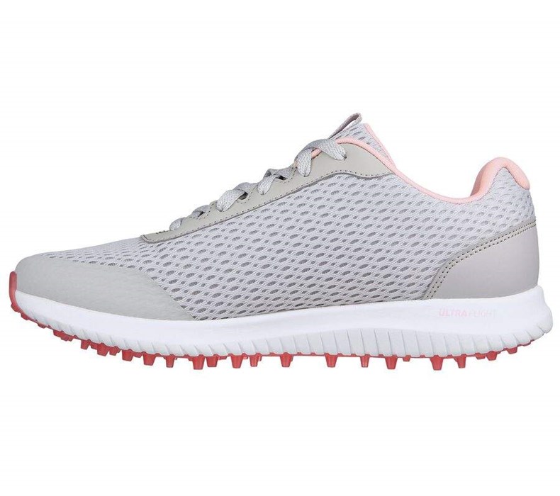 Dámské Golfové Boty Skechers GO GOLF Max Fairway 3 Šedé Růžové | BXQANOM-32