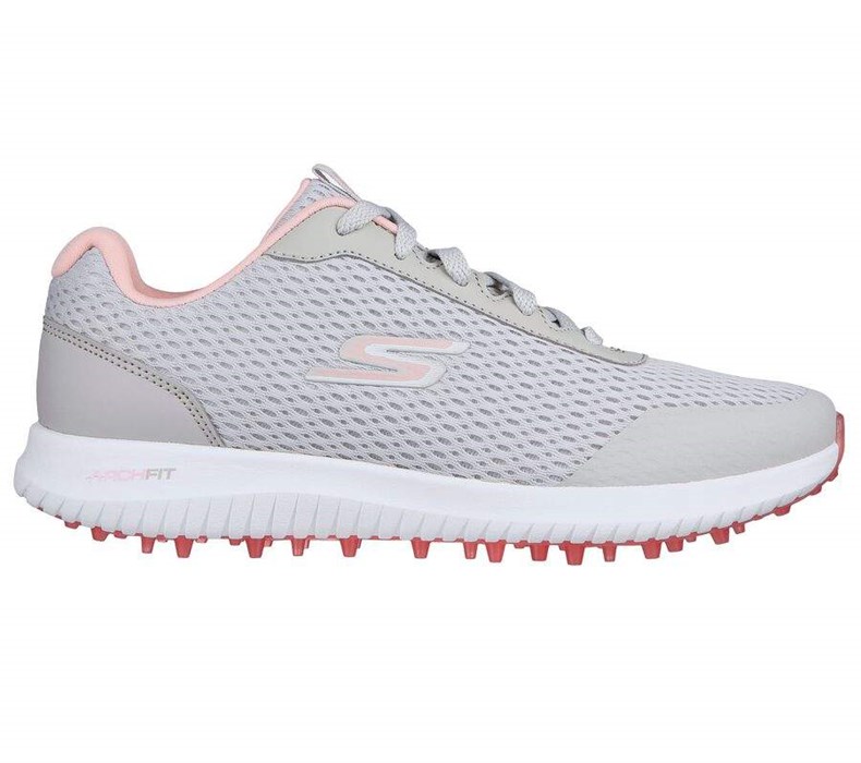 Dámské Golfové Boty Skechers GO GOLF Max Fairway 3 Šedé Růžové | BXQANOM-32