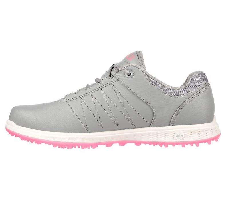 Dámské Golfové Boty Skechers GO GOLF Pivot Šedé Růžové | VMSDXTG-87