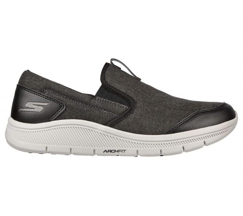 Dámské Golfové Boty Skechers Relaxed Fit: GO GOLF Arch Fit Walk Černé Šedé | ADCVEPF-35