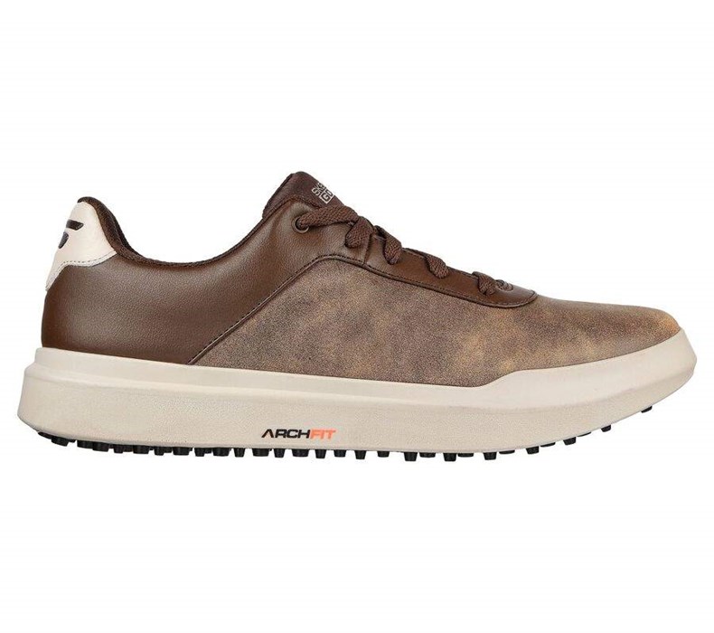 Dámské Golfové Boty Skechers Relaxed Fit: GO GOLF Drive 5 LX Hnědé | CHLPMJI-01