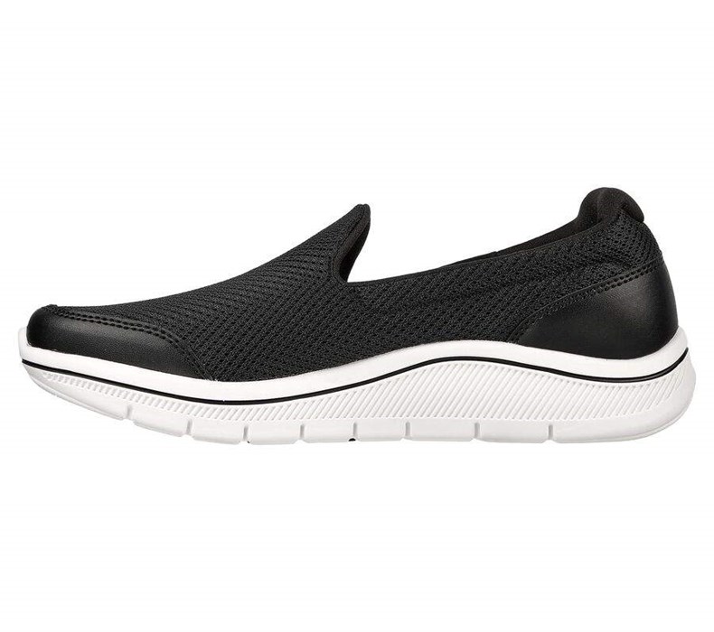 Dámské Golfové Boty Skechers Relaxed Fit: GO GOLF Arch Fit Walk Černé Bílé | JACWQBF-16