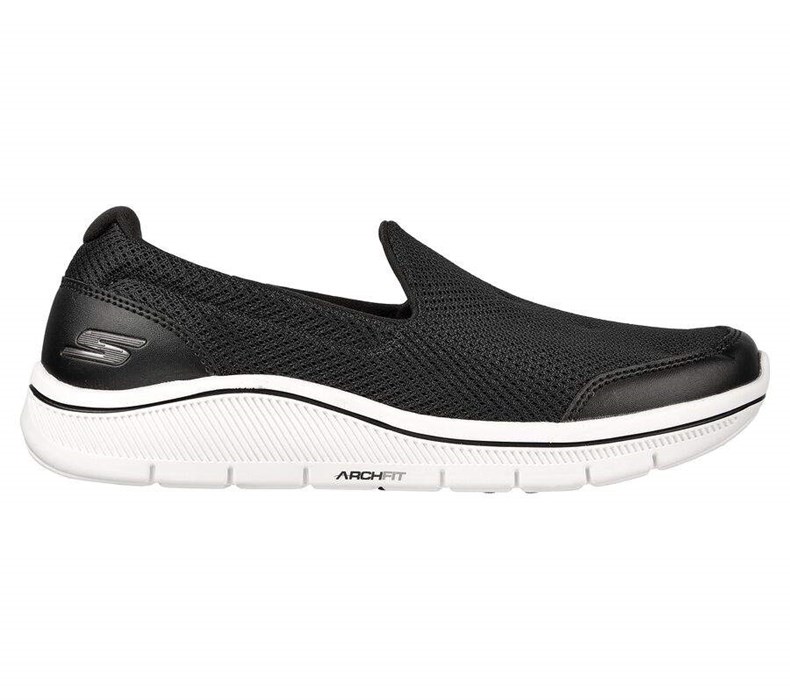 Dámské Golfové Boty Skechers Relaxed Fit: GO GOLF Arch Fit Walk Černé Bílé | JACWQBF-16