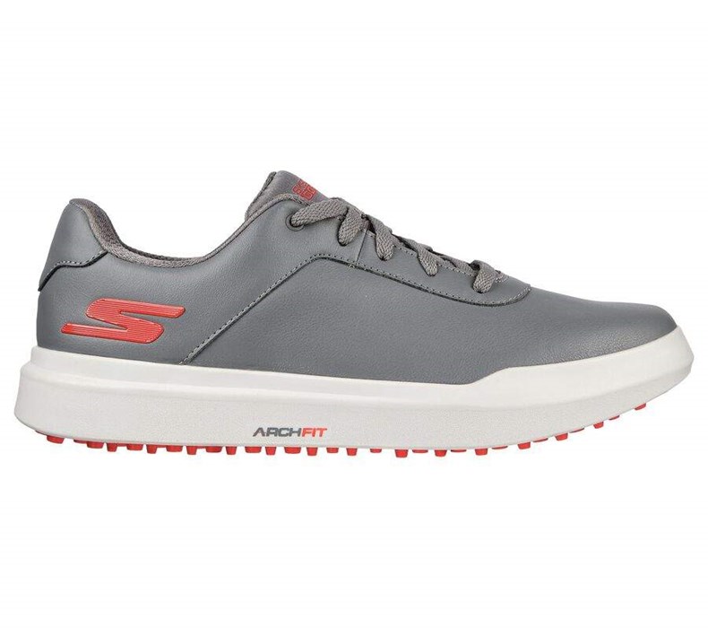 Dámské Golfové Boty Skechers Relaxed Fit: GO GOLF Drive 5 Šedé Červené | VWOSKNC-95