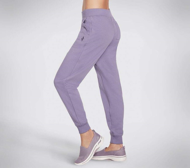 Dámské Kalhoty Jogger Skechers Diamond Fialové | WEJSOAF-12