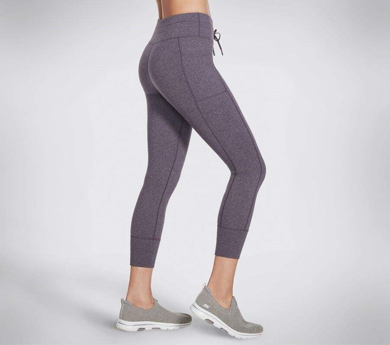 Dámské Kalhoty Jogger Skechers GOlounge GOFLEX Luxe Fialové | KIETZHM-74