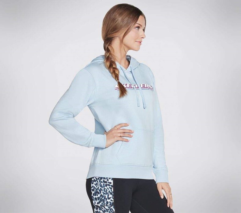 Dámské Mikiny S Kapucí Skechers Apparel Block Heritage Pullover Hoodie Růžové | QGVYOUD-32