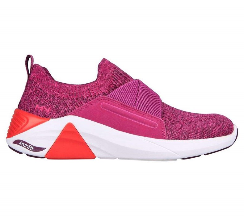 Dámské Mokasíny Skechers Arch Fit A-Linear - Nell Růžové | QNAKDHU-45