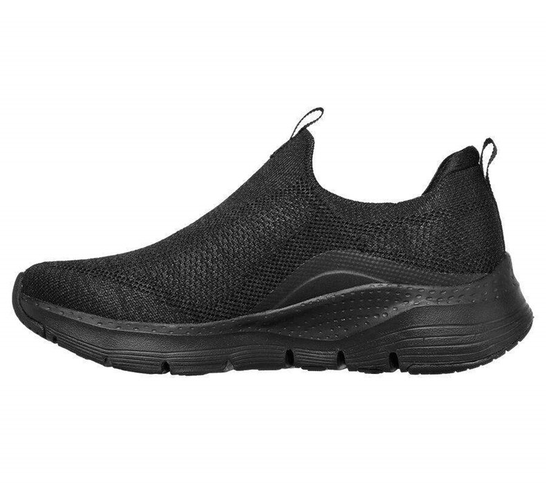 Dámské Mokasíny Skechers Arch Fit - Keep It Up Černé | KUTBOPQ-35