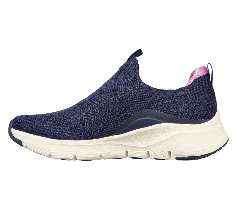 Dámské Mokasíny Skechers Arch Fit - Keep It Up Tmavě Blankyt Fialové | UECLKYJ-67