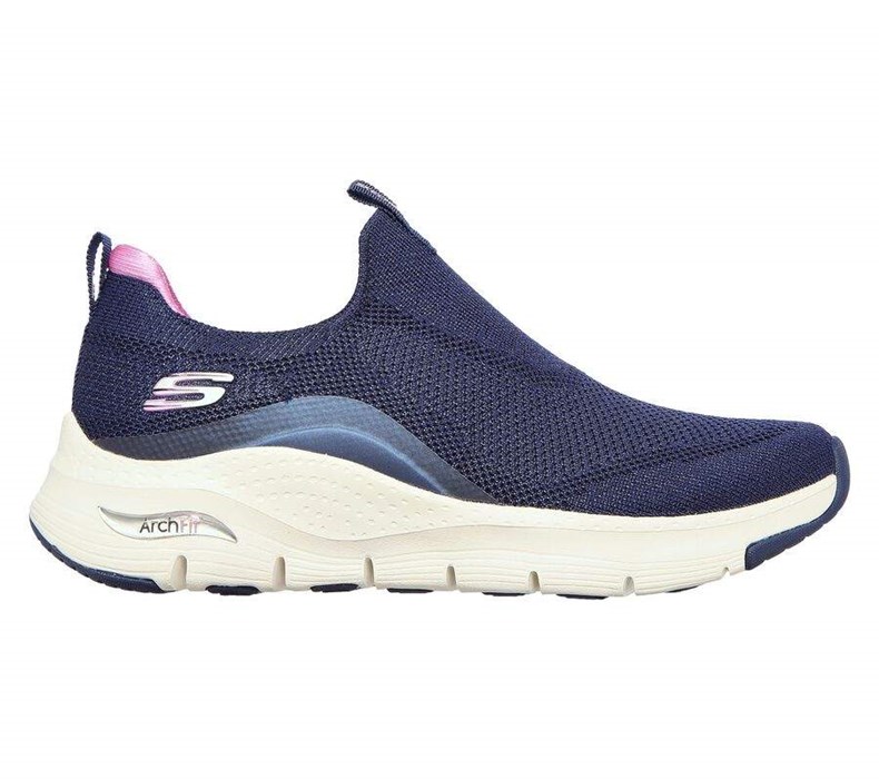 Dámské Mokasíny Skechers Arch Fit - Keep It Up Tmavě Blankyt Fialové | UECLKYJ-67