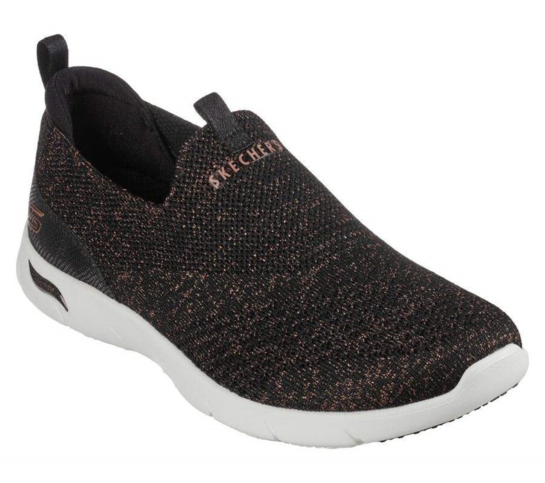 Dámské Mokasíny Skechers Arch Fit Refine - Showcase Černé | DFYNEQS-78