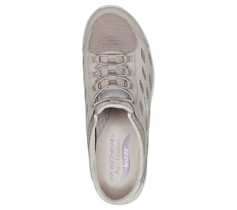 Dámské Mokasíny Skechers Arch Fit Refine - Lucky Breeze Šedé Hnědé | GOZKEBU-36