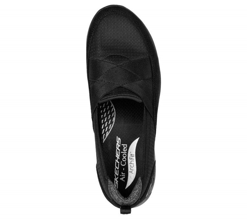 Dámské Mokasíny Skechers Arch Fit Refine - Oceanic Černé | IUVWOGQ-10