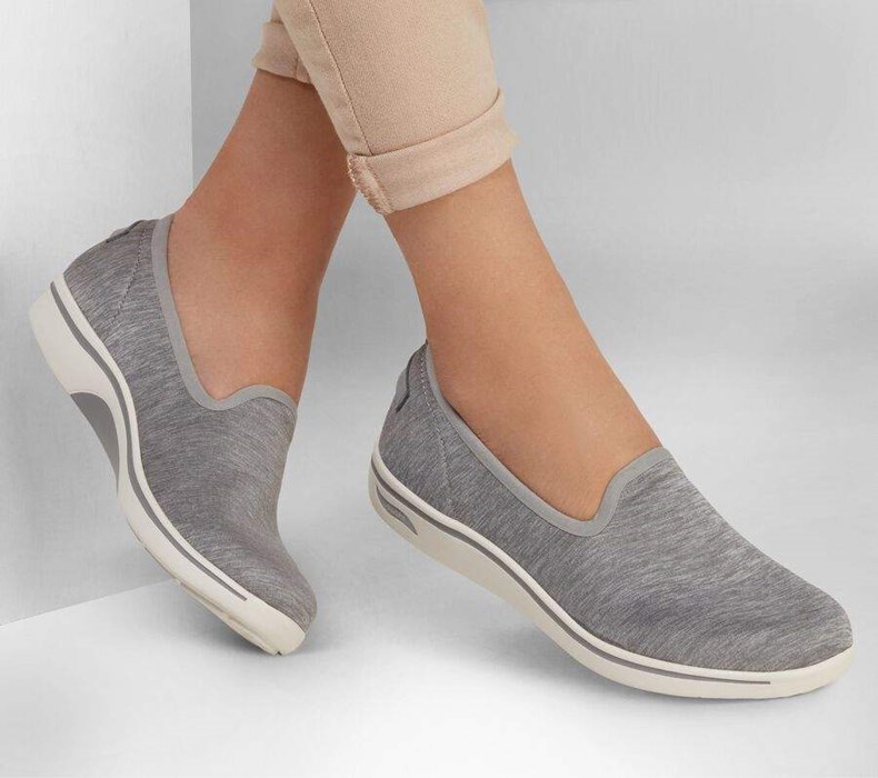 Dámské Mokasíny Skechers Arch Fit Uplift - Perceived Šedé | DUNWAKF-52