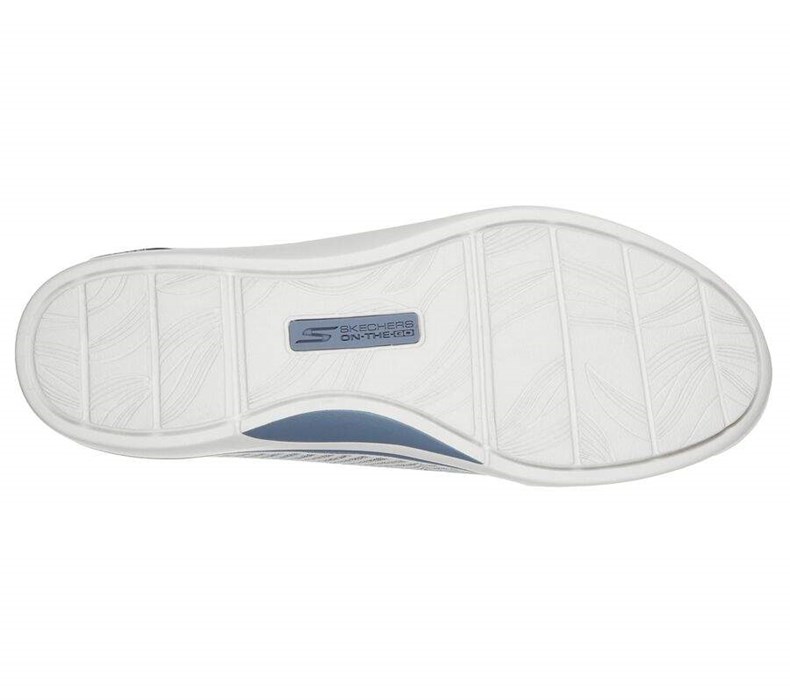 Dámské Mokasíny Skechers Arch Fit Uplift - Coastal Breeze Blankyt Bílé | EPOWMAK-01