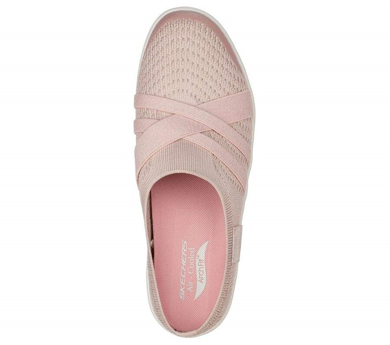 Dámské Mokasíny Skechers Arch Fit Uplift - Be Lovely Růžové | HCQENXV-03