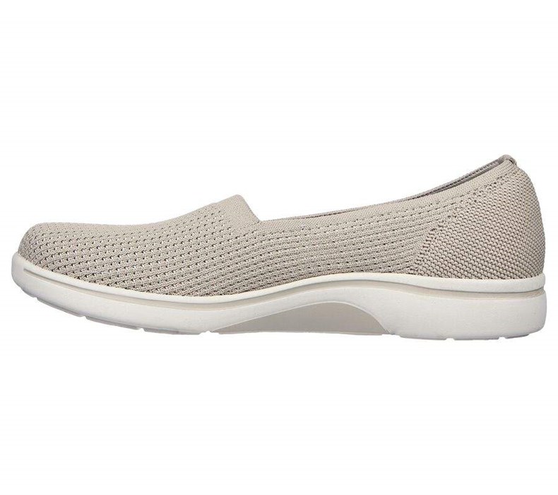 Dámské Mokasíny Skechers Arch Fit Uplift - Sweet Notion Šedé Hnědé | KQNABUT-42