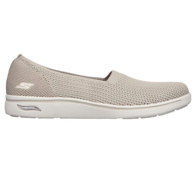 Dámské Mokasíny Skechers Arch Fit Uplift - Sweet Notion Šedé Hnědé | KQNABUT-42