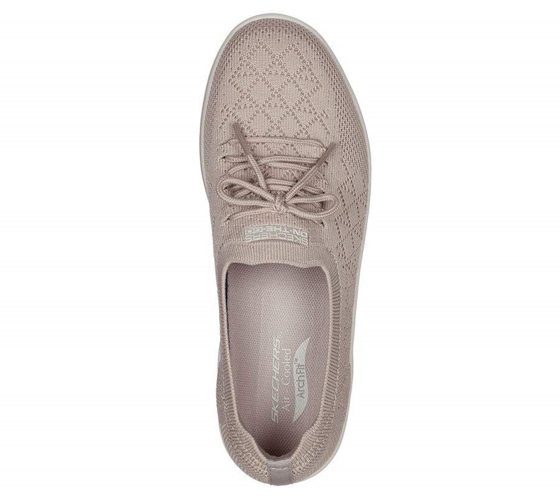 Dámské Mokasíny Skechers Arch Fit Uplift - Perfect Dreams Šedé Hnědé | PQYMVWT-41