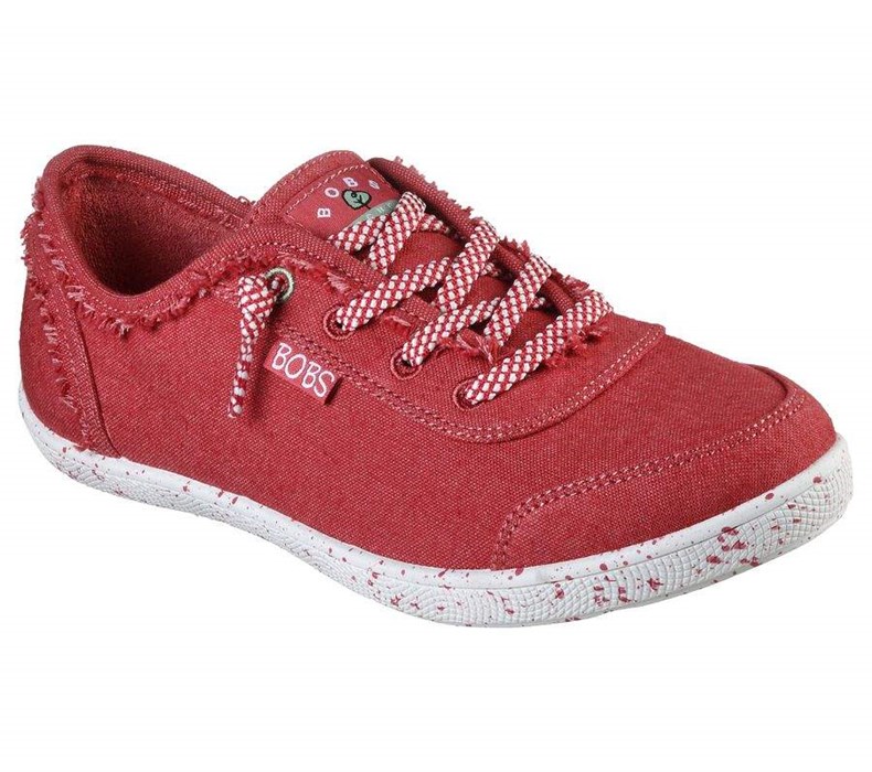 Dámské Mokasíny Skechers BOBS B Cute - Clean Life Červené | YQZXFPD-24