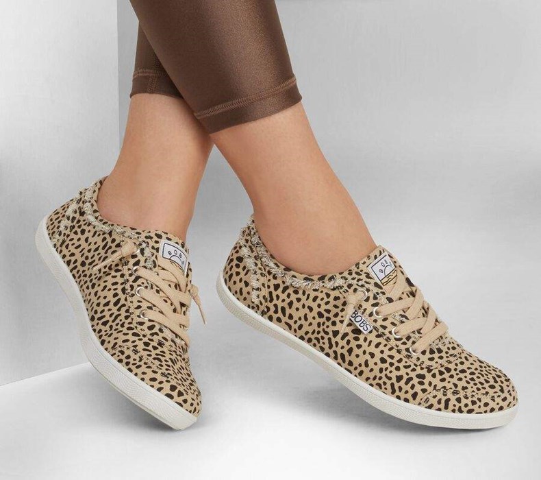 Dámské Mokasíny Skechers BOBS B Cute - Perrrsonality Leopard | SAKXNTV-97