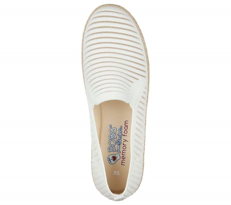 Dámské Mokasíny Skechers BOBS Flexpadrille 3.0 - Pastel Sky Bílé | IDVQESF-97