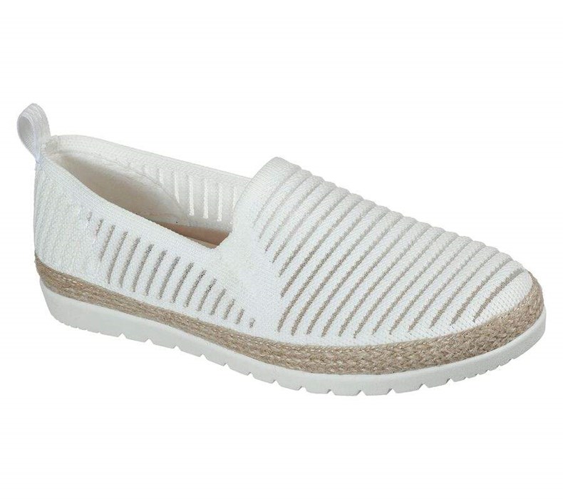 Dámské Mokasíny Skechers BOBS Flexpadrille 3.0 - Pastel Sky Bílé | IDVQESF-97