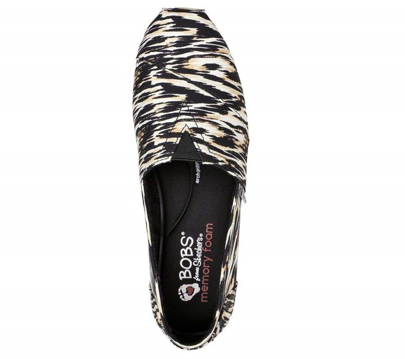 Dámské Mokasíny Skechers BOBS Plush - City Roads Černé | FIMCQLX-71