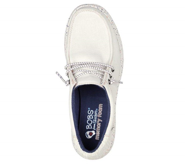 Dámské Mokasíny Skechers BOBS Skipper - Major Dreams Bílé | CPSJURK-97