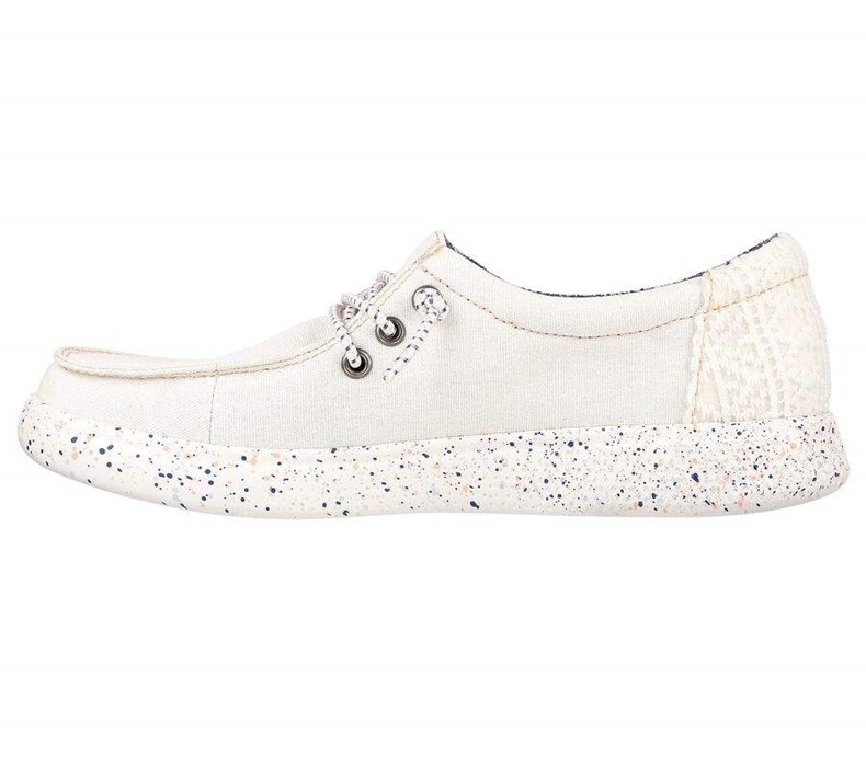 Dámské Mokasíny Skechers BOBS Skipper - Major Dreams Bílé | CPSJURK-97