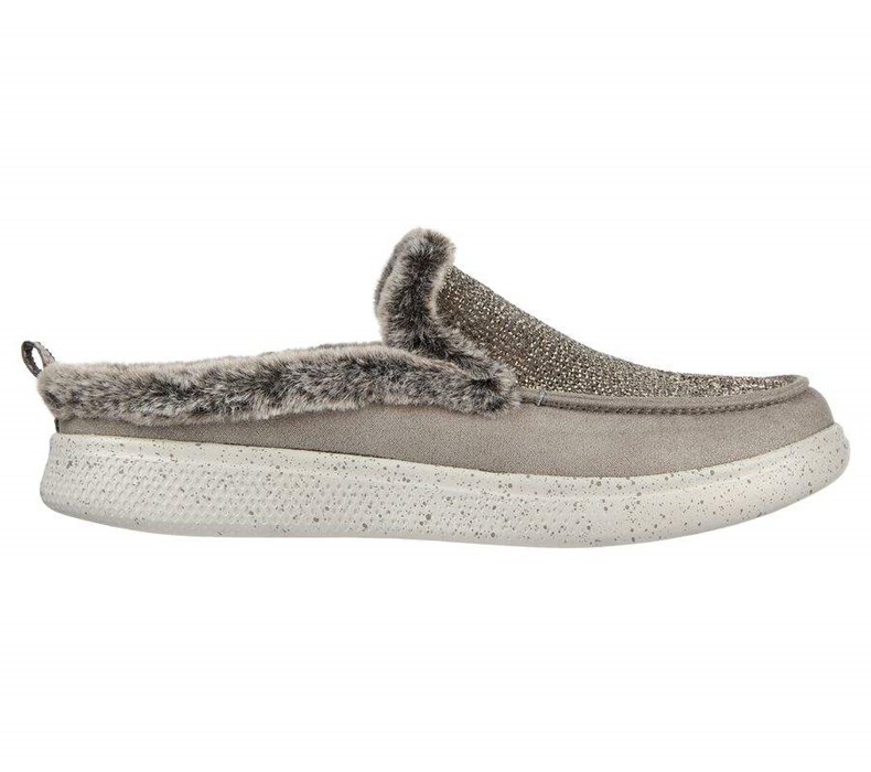 Dámské Mokasíny Skechers BOBS Skipper - Outward On Šedé | ELFPOKD-57