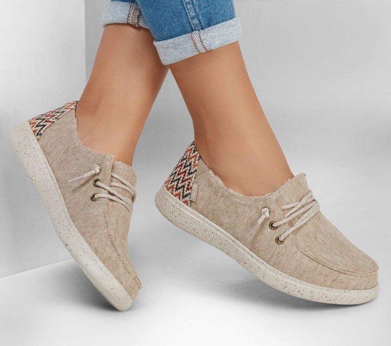 Dámské Mokasíny Skechers BOBS Skipper - Cozyville Šedé Hnědé | JKAZDQX-42