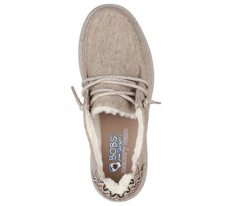 Dámské Mokasíny Skechers BOBS Skipper - Cozyville Šedé Hnědé | JKAZDQX-42