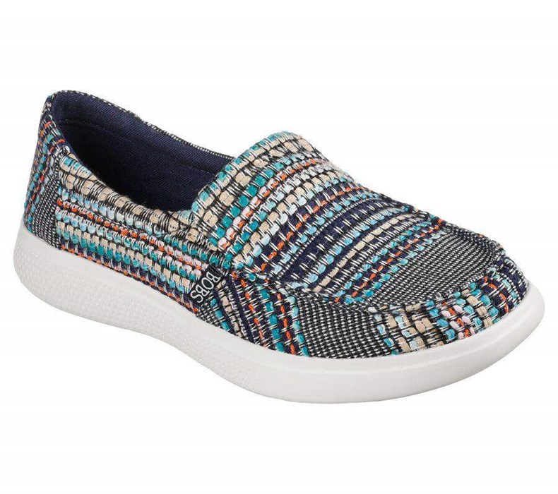 Dámské Mokasíny Skechers BOBS Skipper - Beach Crush Tmavě Blankyt Viacfarebný | LJBYDHN-98