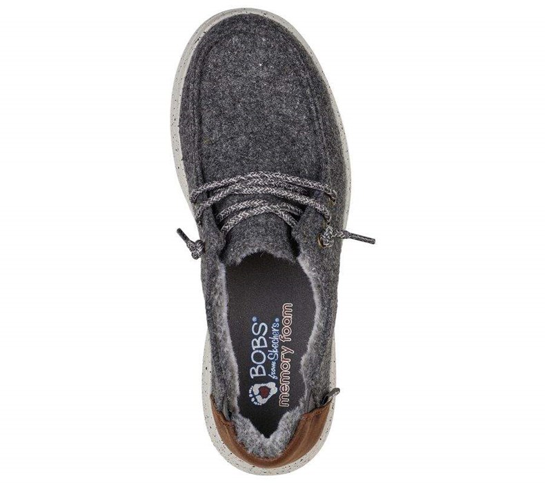 Dámské Mokasíny Skechers BOBS Skipper - Fuzzy Frenzy Šedé | QGNTEPO-30