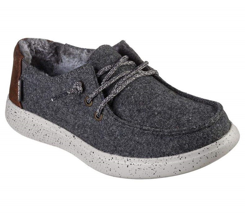 Dámské Mokasíny Skechers BOBS Skipper - Fuzzy Frenzy Šedé | QGNTEPO-30