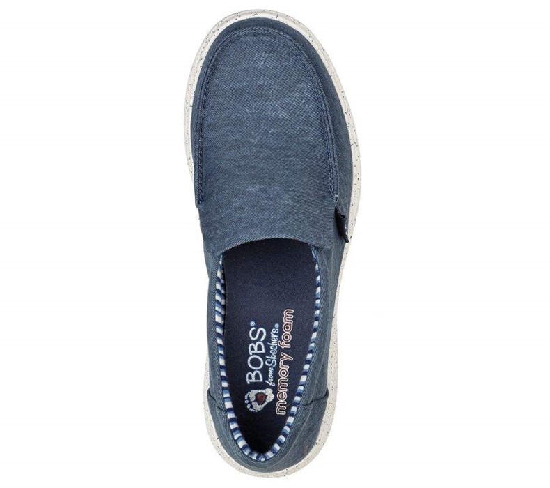 Dámské Mokasíny Skechers BOBS Skipper - Seaside Star Tmavě Blankyt | QSBDRKU-34