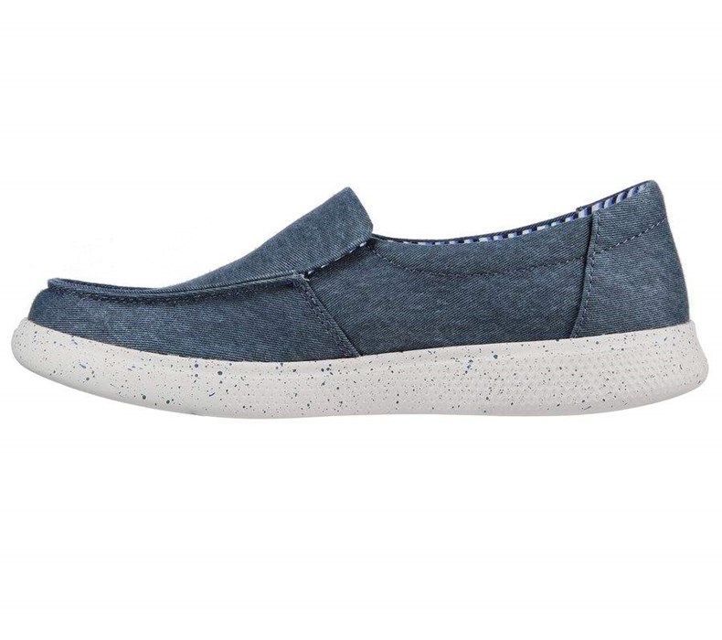 Dámské Mokasíny Skechers BOBS Skipper - Seaside Star Tmavě Blankyt | QSBDRKU-34