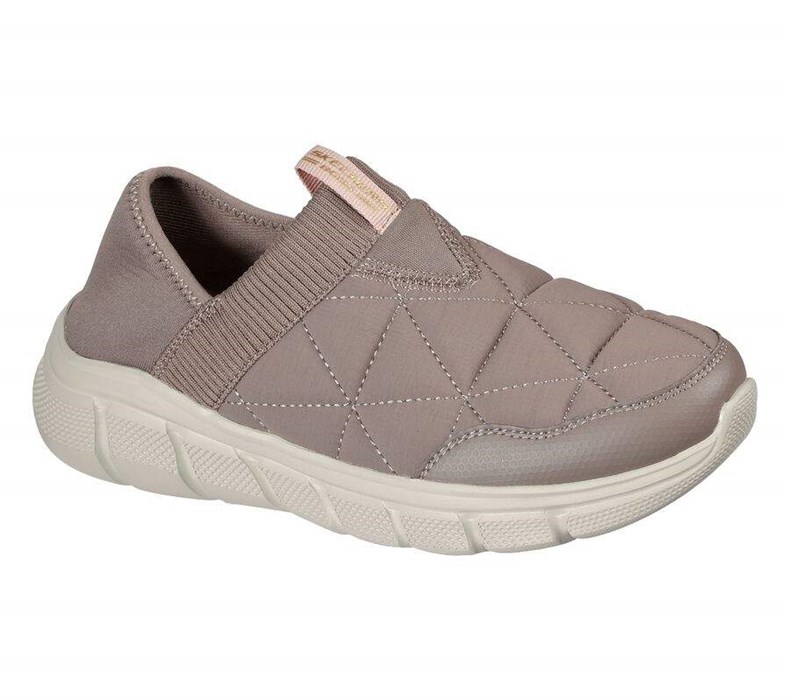 Dámské Mokasíny Skechers BOBS Sportovní B Flex - Mighty Puff Šedé Hnědé | AGWPELZ-62