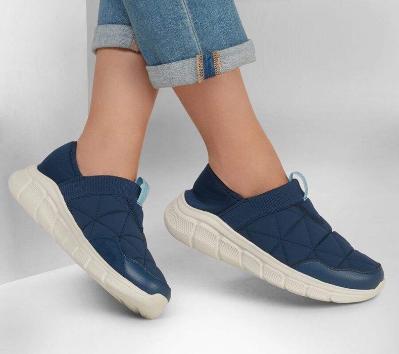 Dámské Mokasíny Skechers BOBS Sportovní B Flex - Mighty Puff Tmavě Blankyt | XBNITGV-10